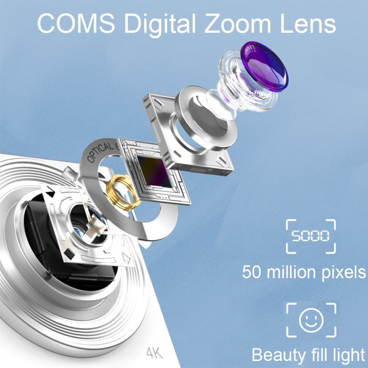 C13 2.88 inch 4K 8X Optical Zoom Telescopic Lens HD Digital Camera, Spec: C13 2.88 inch 4K 8X Optical Zoom Telescopic Lens HD Digital Camera, Spec: